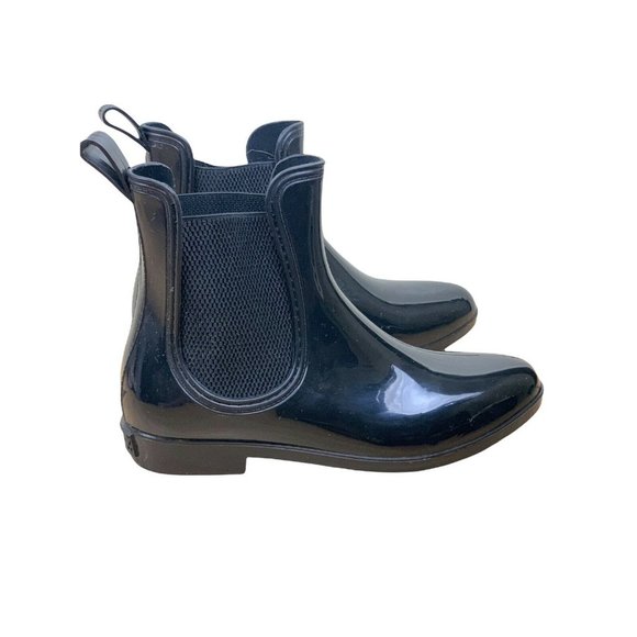 Womens Seven 7 Hunter Chelsea Style  ankle rain boots Black size 9 rubber - Picture 3 of 11